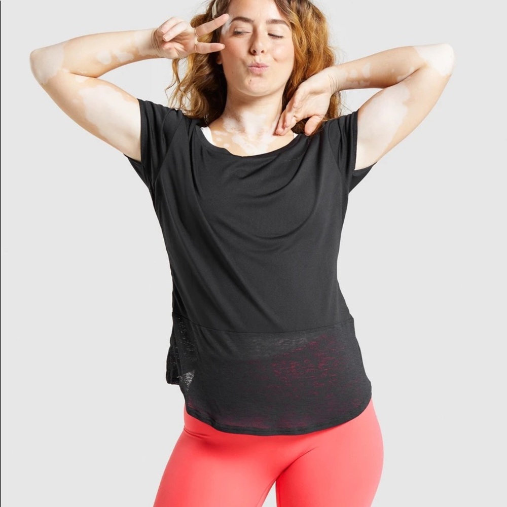 WHITNEY SIMMONS X GYMSHARK longline tee
